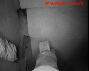 holes in flue wall