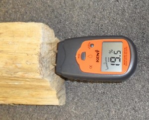 moisture meter reading 19.5%